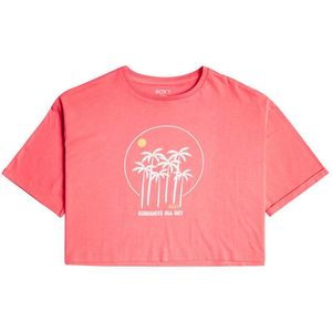 Roxy Call You Mine T-shirt Met Korte Mouwen Roze 10 Years Meisjes