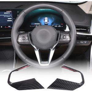Car Steering Wheel Button Frame Cover Trim For X1 U11 2023-2024 - Interior Decoration Accessories - Carbon Fiber