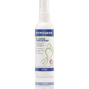 Hypogeen M-Cose Voetspray - spray tegen zweetvoeten - helpt nare voetengeur te bestrijden - voettranspiratie spray - met squalaan - PH-neutraal - flesje 100ml