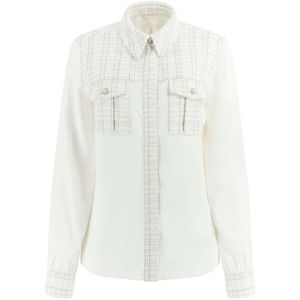 Guess Sandra Mix Tweed Shirt - Fashion Wear - Vrouwen