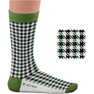 Heel Treed herensokken Pepitaruit groen