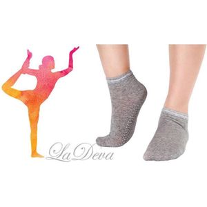 LaDeva Antislip sokken - dichte tenen- grijs