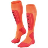 FALKE - Soie Fil Fonctionnel - Chaussettes de Ski - Orange Flash 8034 Trend - 1 Paar