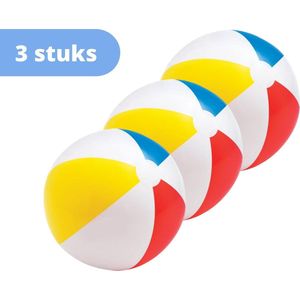 Intex - Bundelkorting - Strandbal - set van 3 - 50 cm Ø & WAYS Reparatieset en Teststrips