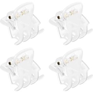 Inovra - Transparante Mini Haarspelden Clips voor Meisjes en Vrouwen - 10 Stuks - Antislip Design - Haaraccessoires