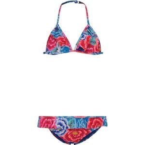 Shiwi Triangle bikini mexican flower - island blue - 92
