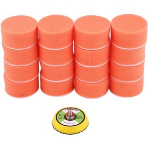 Foam Polishing Pad 50 mm / 2 Inch with 1 Adapter for Drill and Wax