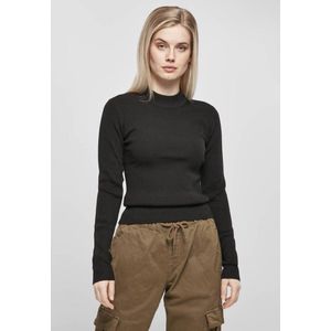 Urban Classics Sweater/trui -XS- Rib Knit Turtleneck Zwart