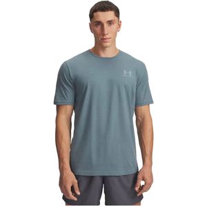 Under Armour Sportstyle Left Chest S/S Sportshirt (Heren |turkoois)