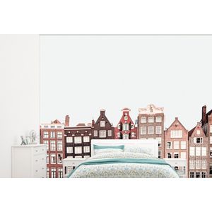 Amsterdam - Architectuur - Huizen - Straat - Behangpapier