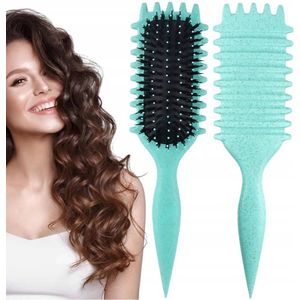 Krullend Haar Borstel - Definieert Lokken & Vermindert Pluis