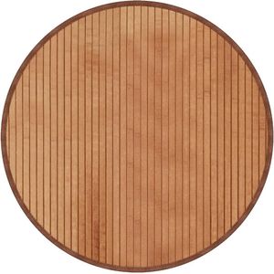 vidaXL - Vloerkleed - rond - 60 - cm - bamboe - naturel