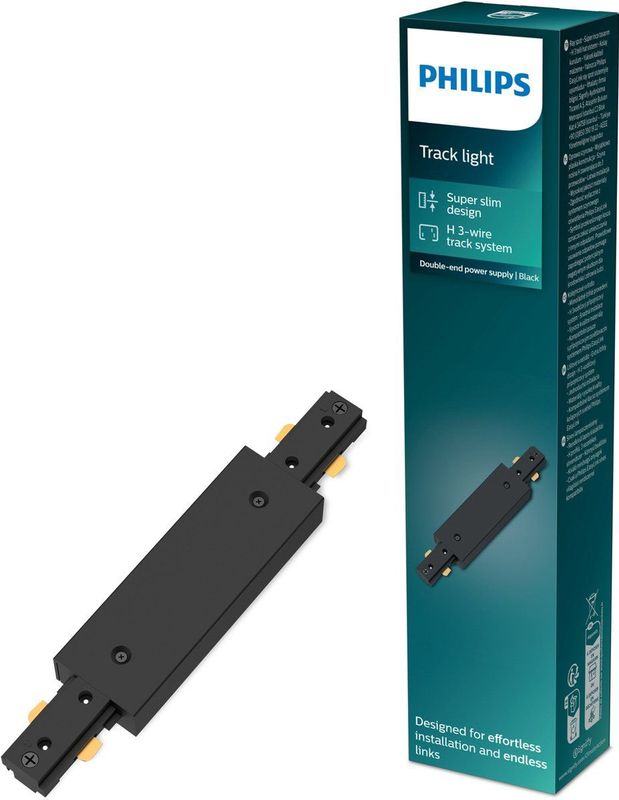 Philips - EasyLink - Dubbelzijdige Stroomaansluiting - Zwart - Railverlichting