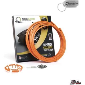 Alloygator Velgbescherming + Sleutelhanger | Oranje | Stoeprand Bescherming | EXCLUSIVE (12-24"" inch)