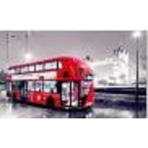 Diamond painting afmeting 50x 60cm - rode bus Londen