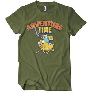 Adventure Time Washed T-Shirt Olive-S