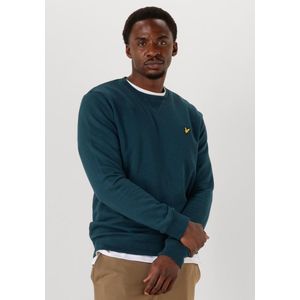 Lyle & Scott Crew Neck Sweatshirt Truien & Vesten Heren - Sweater - Hoodie - Vest- Petrol - Maat XS