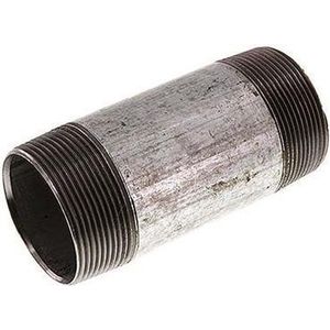 R 4'' Verzinkt Stalen Dubbele Pijpnippel 50 Bar DIN 2982 - 80mm - FL2S-M-EZ-400R-80L