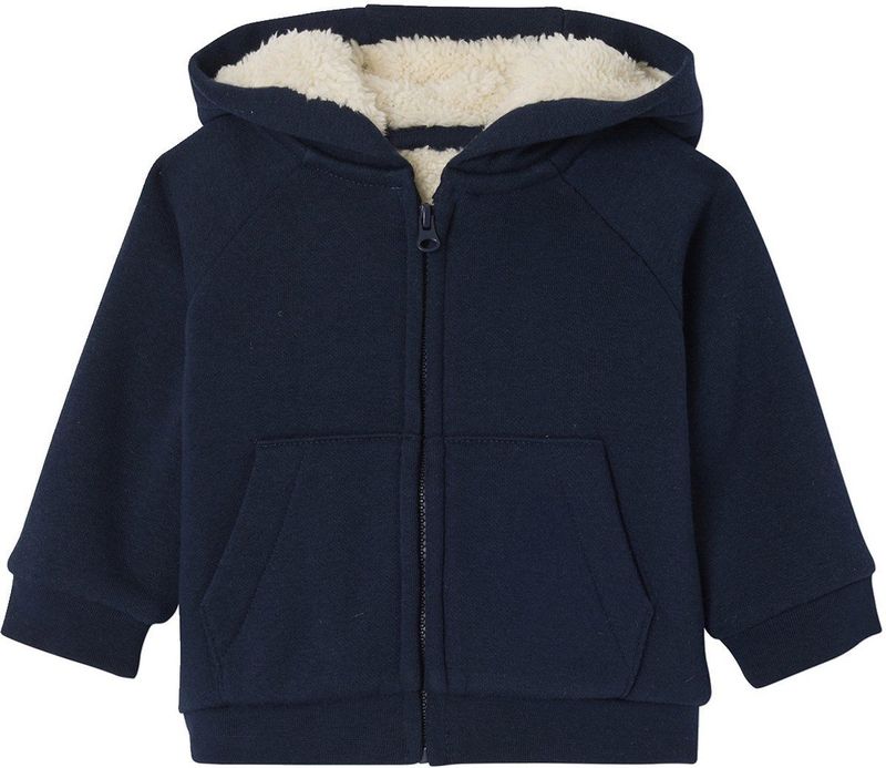 Vertbaudet - Baby Vestje - Fleece - Met Rits - Gevoerd Met Imitatiebont - Met Capuchon