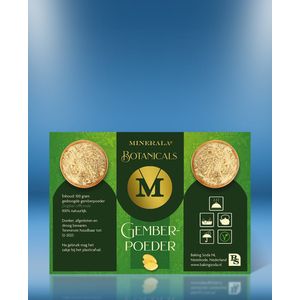 Gemberpoeder 100 gram - Gemalen gember – Minerala Botanicals