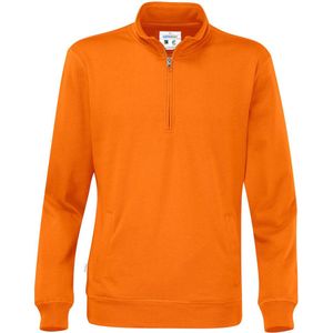 Cottover SWEATER HALF ZIP UNISEX - GOTS GECERTIFICEERD 141012 - Oranje - M