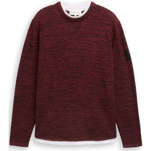 Tom Tailor Denim - Regular Fit - Gebreide Pullover - Mêlee - Katoenmix