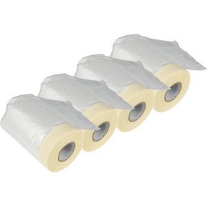 Benson Afdekfolie zelfklevend - 4x - transparant - 55 cm x 20 m - schilderbenodigdheden - afdekfolie