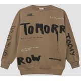 Sweatshirt - Oversized - All-over Print - Zacht - Geborstelde Sweatstof
