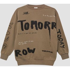 Sweatshirt - Oversized - All-over Print - Zacht - Geborstelde Sweatstof