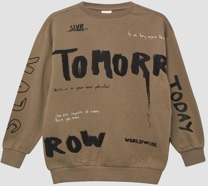 Sweatshirt - Oversized - All-over Print - Zacht - Geborstelde Sweatstof