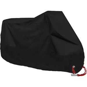 E-shop4u® - Motorhoes - Scooterhoes - Beschermhoes - Motorfiets hoes Waterdicht Buiten - Motor Hoes - Motorhoes Waterdicht - Fietshoes - 2 Fietsen- UV-Bescherming - - Maat L - Zwart