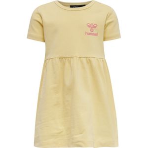 Hummel - Iris Dress - Kinderjurk - Italian Straw - Korte Mouwen - ca. 6 maanden