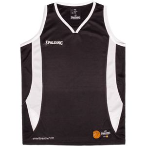 Spalding Jam Basketbalshirt Heren - Zwart / Wit | Maat: XL