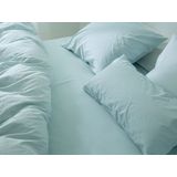 Hoeslaken - Wit - Katoen - 1 Persoons