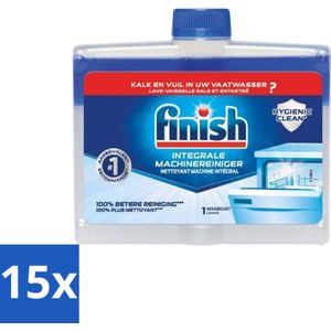 Finish - Integrale Machinereiniger - Hygienic Clean - Anti-Kalk & Anti-Vuil - 250ml - Bulkverpakking - 15 stuks