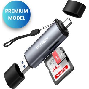 SD Kaart lezer USB C - Kaartlezer SD kaart - Geheugenkaartlezer - Card reader USB 3.0 - Micro SD kaartlezer - USC-C kaartlezer