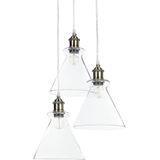 BERGANTES - Hanglamp 3 lampen - Transparant - Glas