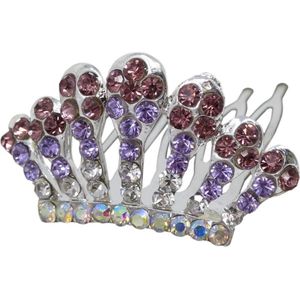 Jessidress Mini Tiara Meisjes Haarspelden Accessoires - Paars