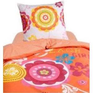 Damai Beach Girls Dekbedovertrek - 120x150 cm - Orange