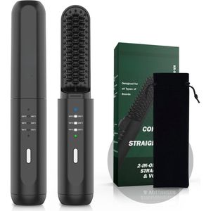 Solacis Draadloze stijlborstel - Stijlborstel - Elektrische haarborstel - Draadloze fohn - Draadloze haarborstel - Must have voor uw haar!