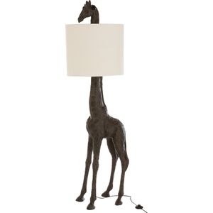 J-Line lamp Giraf - polyresin - donkerbruin