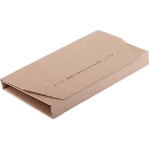 Wikkelverpakking CleverPack A5 +zelfkl strip - bruin - 25 stuks