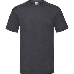 Fruit Of The Loom Heren Valueweight T-shirt met korte mouwen (Donker Heather)