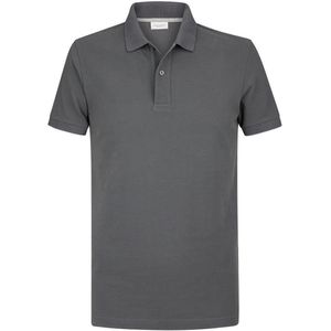 Profuomo slim fit heren polo - lichtgrijs - Maat: XL