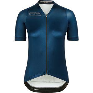 Bioracer Icon Metalix - Fietsshirt Dames Korte Mouw - Blauw - Maat XS