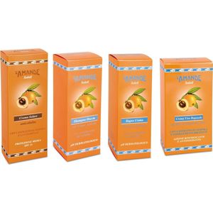 L'Amande Soleil Voordeelset - Zonnecrème SPF 15 200 ml + After Swim Shampoo-Douche 250 ml + Aftersun crème 250 ml + After Sun gezicht 75 ml