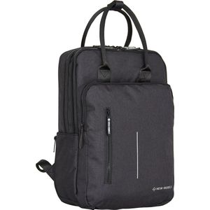 New Rebels Boyan Milwaukee Zwart 18L Rugzak Waterafstotend Laptop 15.6 Recycled Nylon Schooltas