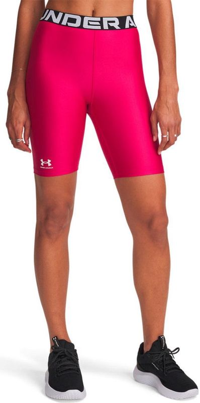 Under Armour Heatgear 8´´ Korte Leggings Roze XL Vrouw