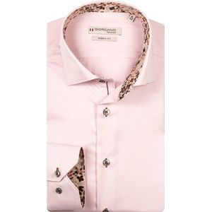 Giordano - Locarno – Overhemd - semi cutaway – Twill – Roze – 527877-50