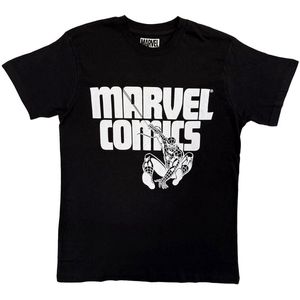 Marvel - SpiderMan Heren Tshirt - S - Zwart